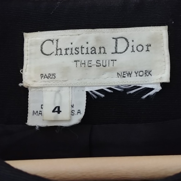 VINTAGE DIOR CLASSIC BLAZER SIZE 4US - Picture 6 of 8